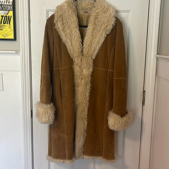 Penny Lane Bohemian Style Wilson’s Leather Suede Coat Size Medium - Picture 1 of 7